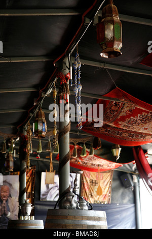 Taj Mahal Restaurant im Beduinenzelt am Toten Meer - Israel Stockfoto