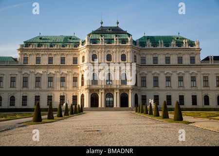 Wien - Schloss Belvedere Morgen Stockfoto