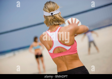 Frauen Volleyball spielen Stockfoto