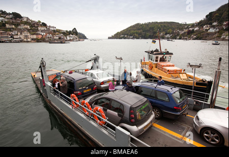 Großbritannien, England, Devon, Dartmouth, untere Fähre überqueren River Dart Stockfoto