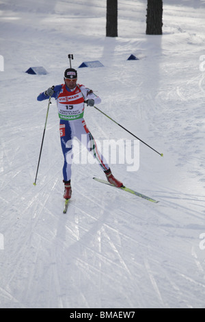 Christian De Lorenzi Italien Männer 10km Sprint IBU World Cup Biathlon Kontiolahti Finnland 14. März 2010 Foto: ROB WATKINS Stockfoto