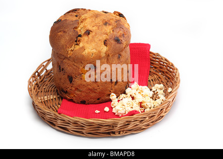 Italienische Panettone Kuchen Stockfoto