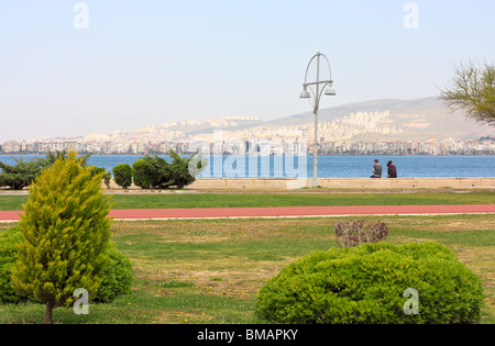 Kordon Promenade am Alsancak, Izmir Stockfoto