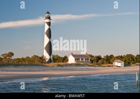 Cape Lookout Leuchtturm am Cape Lookout National Seashore, North Carolina Stockfoto