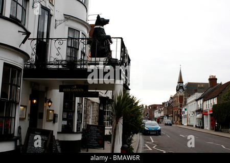 die Hauptstraße in die Stadt Wareham Dorset Süden westlich von England uk 2010 Stockfoto