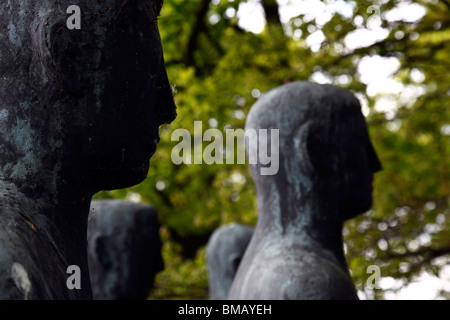 Die Langemark ersten Weltkrieg Deutscher Soldatenfriedhof Langemark Dorf in Belgien. Es enthält mehr als 42000 Bestattungen Stockfoto