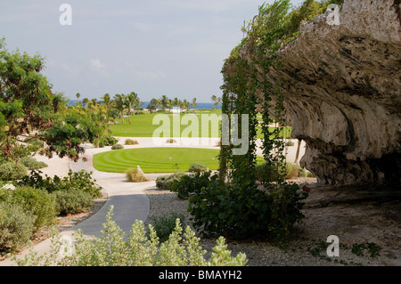 Die schönen Punta Espada in Cap Cana am östlichen Ende der Dominikanischen Republik kann der Karibik Top Golfplatz sein. Stockfoto