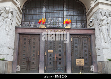 Neues Rathaus (Nova Radnice), Prag, Tschechische Republik Stockfoto