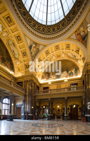 Kuppelsaal, Nationalmuseum (Národní Muzeum), Prag, Tschechische Republik Stockfoto