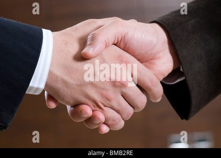 Unternehmer-handshake Stockfoto