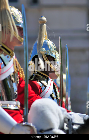 Household Cavalry, changing of the Guard am Pferd schützt Parade, London, Vereinigtes Königreich Stockfoto