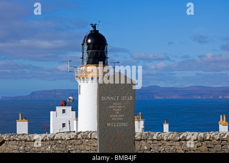 Dunnet Head Leuchtturm, Caithness, Schottland UK Europe Stockfoto