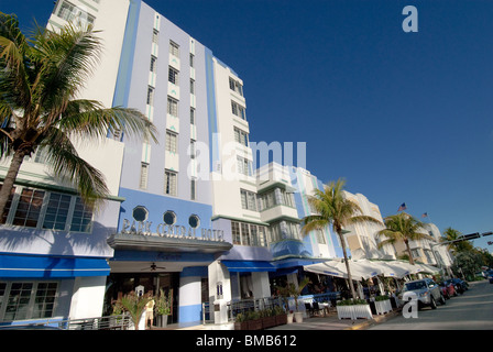 Das Park Central Hotel am Ocean Drive in South Beach, Miami Beach, Florida, Vereinigte Staaten Stockfoto