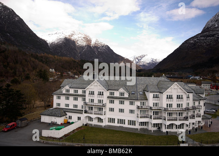 Hotel Eidfjord, Norwegen, norwegische Fjorde, Skandinavien, Europa Stockfoto