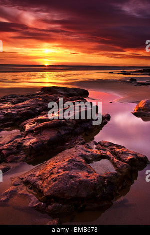 Sonnenuntergang am Rest Bay Stockfoto