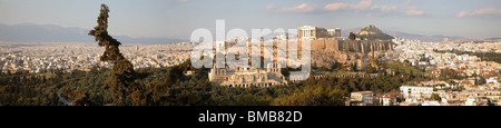 Der Parthenon und Stadtbild, Athen, Griechenland Stockfoto