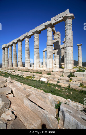 Tempel des Poseidon, Kap Sounion, Griechenland Stockfoto