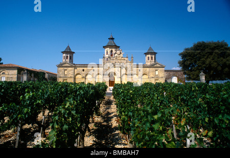 Saint-Estèphe Frankreich Chateau Cos Estournel Weinberg Stockfoto