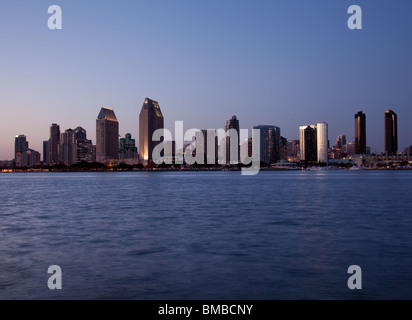 Nachtleben in San Diego in Kalifornien Stockfoto