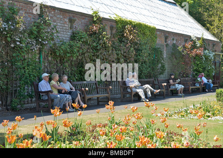 Botanische Gärten in den Badeort Urlaub Southport, England Stockfoto