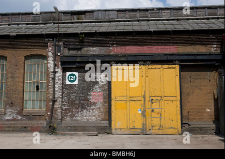 Shop bei der ehemaligen Horwich Loco Werke, Horwich, Bolton zu errichten. Einrichten von der Lancashire & Yorkshire Railway Company. Stockfoto