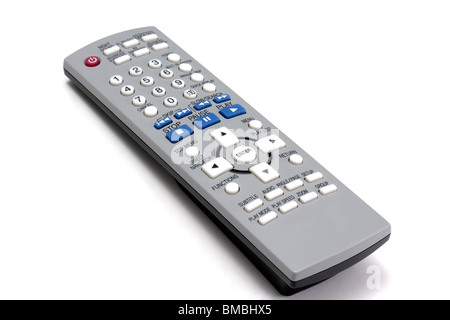 Fernbedienung, isoliert auf weiss Stockfoto