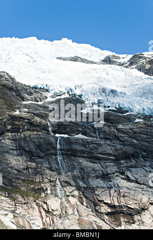 Die schönen alten gefroren Boyabreen Gletscher Jostedalsbreen Nationalpark Fjærland Norwegen Stockfoto