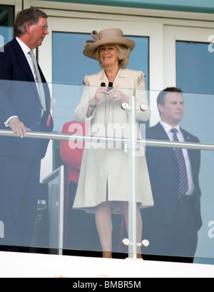 Camilla, Herzogin von Cornwall in Epsom Down Racecourse, offiziell die neue Herzogin Stand zu öffnen Stockfoto