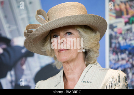 Camilla, Herzogin von Cornwall in Epsom Down Racecourse, offiziell die neue Herzogin Stand zu öffnen Stockfoto