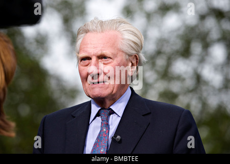 Herr Michael Heseltine, britischer konservativer Politiker, Baron Heseltine, der Thenford Stockfoto