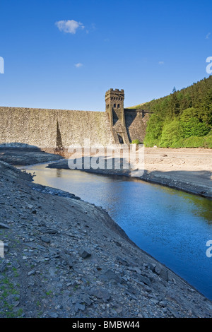 Die Howden Dam und Derwent Reservoir, Übungsgelände für das legendäre Dambusters 617 Geschwader Derbyshire Peak District, UK Stockfoto