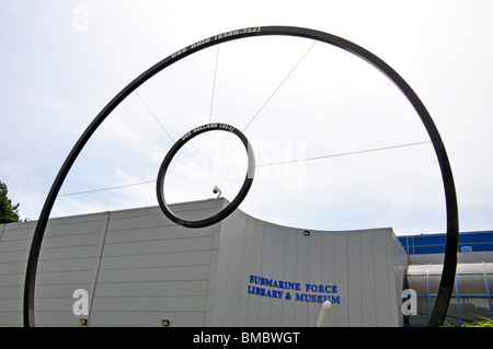 USS Nautilus - die 1. US-Atom-u-bei The Submarine Force Museum, Groton, Connecticut, USA Stockfoto