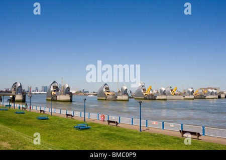 Thames Barrier Woolwich London England Stockfoto