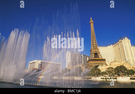 Tanzende Wasser Springbrunnen Bellagio Hotel Las Vegas Nevada, USA Stockfoto
