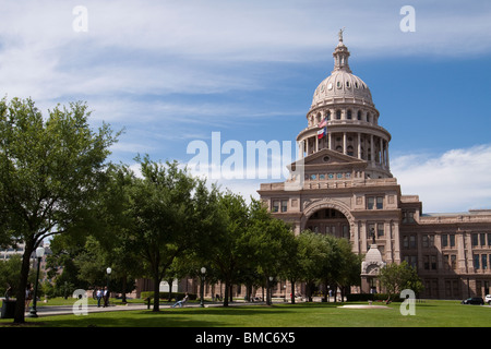 Vorderseite des Texas State Capitol Building oder Statehouse in Austin Stockfoto