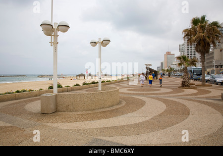 Ha-Tayelet Tel Aviv Esplanade - Israel Stockfoto