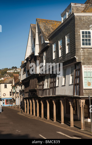 Großbritannien, England, Devon, Dartmouth, Innenstadt historische Butterwalk Gebäude Stockfoto