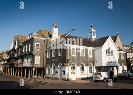 Großbritannien, England, Devon, Dartmouth, Innenstadt historische Butterwalk Gebäude und Stadt-Museum Stockfoto