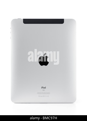 Apple iPad 3G 32GB Tablet Rückseite anzeigen isolierten auf weißen Hintergrund Stockfoto