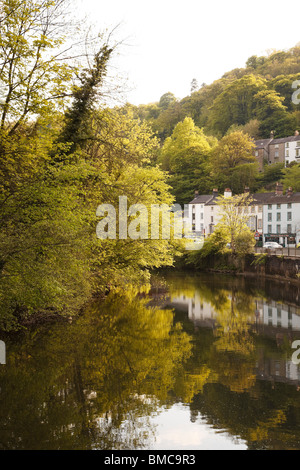 Matlock Bath am Fluss Derwent, Derbyshire, England Stockfoto