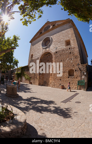 Echte Cartuja de Valldemossa Stadt im Sommer Mallorca-Mallorca-Spanien-Europa-EU Stockfoto