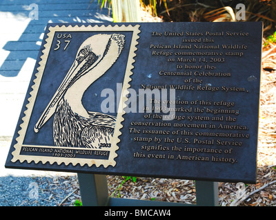 Pelican Island NWR in Florida Stockfoto