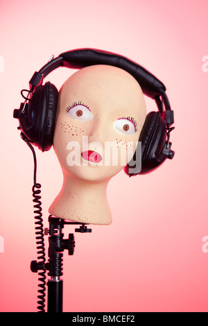 generische weiß extrudierten Polystyrol-Hartschaum Kunstkopf Stockfoto