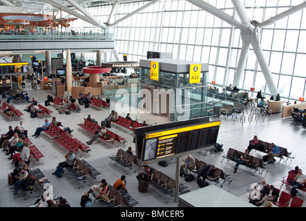 Abflughalle - Terminal 5 – Flughafen Heathrow - London Stockfoto