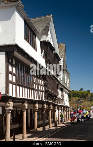 Großbritannien, England, Devon, Dartmouth, Innenstadt historische Butterwalk Gebäude Stockfoto