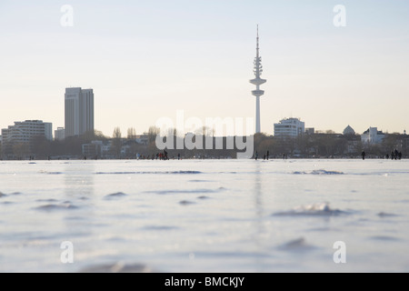 Fluss Außenalster, Hamburg, Deutschland Stockfoto