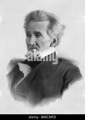 Vintage Porträt Drucken von Andrew Jackson (1767-1845) - dem siebten US-Präsidenten (1829-1837). Stockfoto