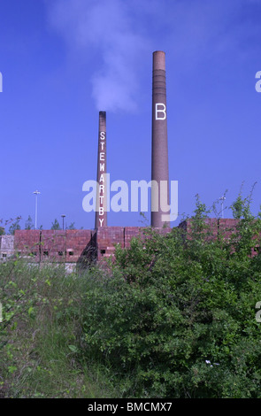 Stewartby Ziegel arbeitet Bedfordshire, England, UK Stockfoto