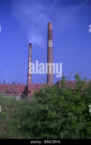 Stewartby Ziegel arbeitet Bedfordshire, England, UK Stockfoto