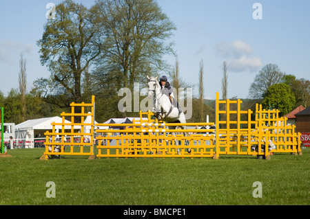 Springreiter Wettbewerb in Chatsworth International Horse Trials 2010 Stockfoto